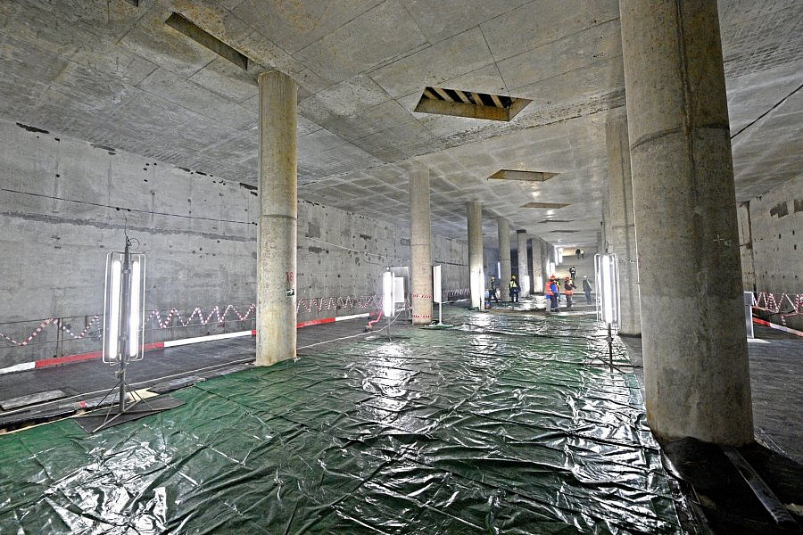 В ЮАО завершено строительство монолитных конструкций вестибюля станции «Генерала Тюленева»