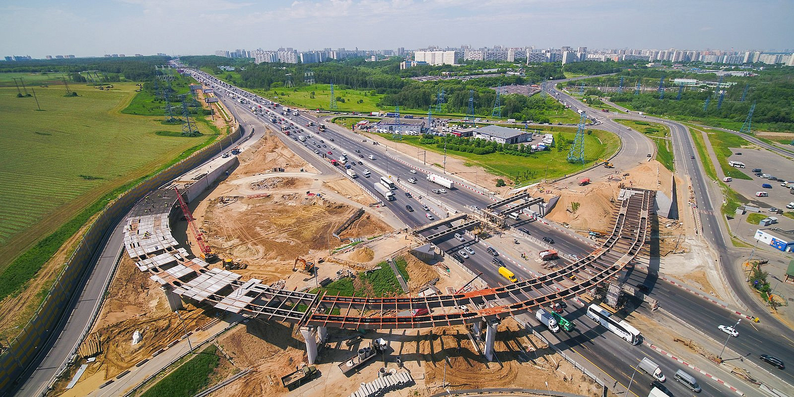 В ЮАО завершают развязку МКАД и Бесединского шоссе